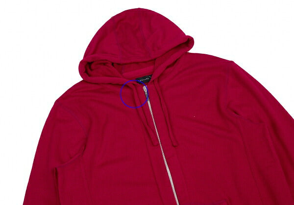 SEKItoWA Cashmere Zip-Up Hoodie Red Size XL