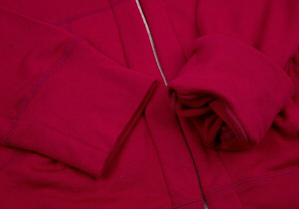 SEKItoWA Cashmere Zip-Up Hoodie Red Size XL