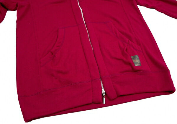 SEKItoWA Cashmere Zip-Up Hoodie Red Size XL