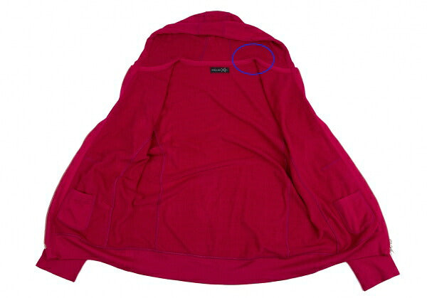 SEKItoWA Cashmere Zip-Up Hoodie Red Size XL