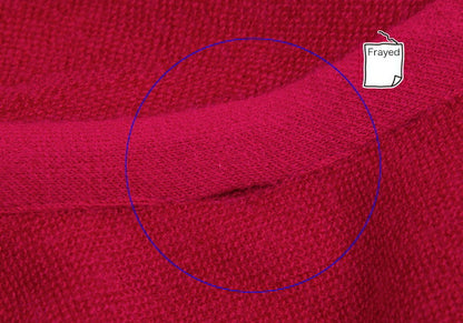 SEKItoWA Cashmere Zip-Up Hoodie Red Size XL