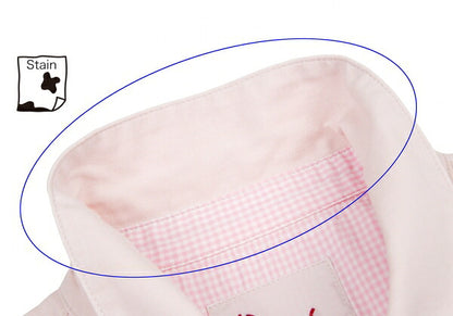 Papas Stretch Cotton Linen Pocket Shirt Pink Size 52LL