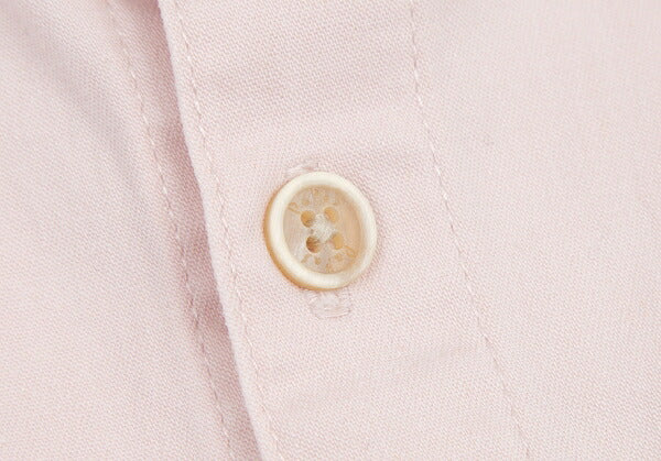 Papas Stretch Cotton Linen Pocket Shirt Pink Size 52LL