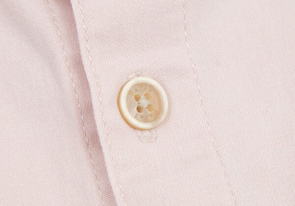 Papas Stretch Cotton Linen Pocket Shirt Pink Size 52LL