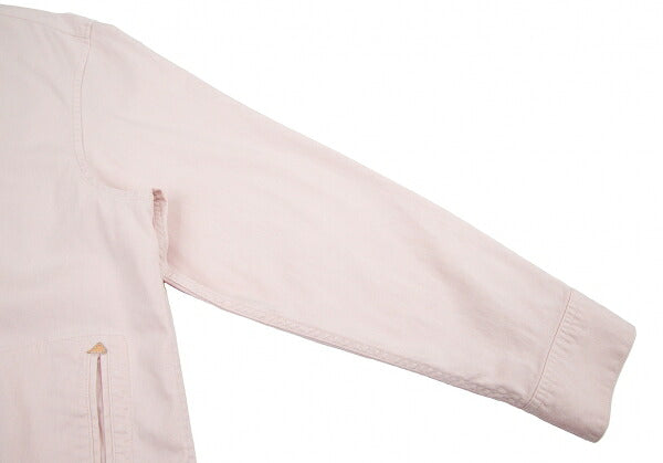 Papas Stretch Cotton Linen Pocket Shirt Pink Size 52LL