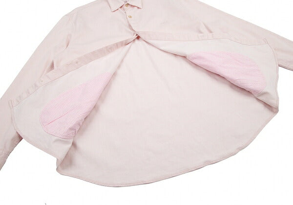 Papas Stretch Cotton Linen Pocket Shirt Pink Size 52LL
