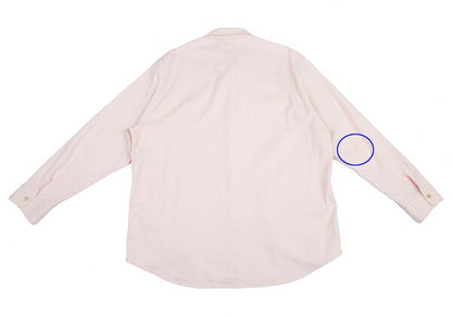 Papas Stretch Cotton Linen Pocket Shirt Pink Size 52LL