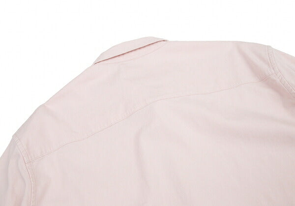 Papas Stretch Cotton Linen Pocket Shirt Pink Size 52LL