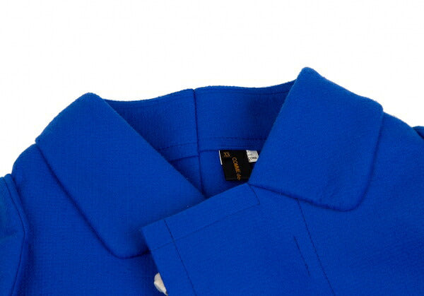 COMME des GARCONS 12AW Poly Felt 2D Jacket Blue Size XS