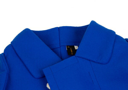 COMME des GARCONS 12AW Poly Felt 2D Jacket Blue Size XS