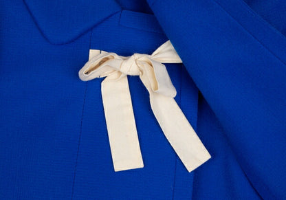 COMME des GARCONS 12AW Poly Felt 2D Jacket Blue Size XS