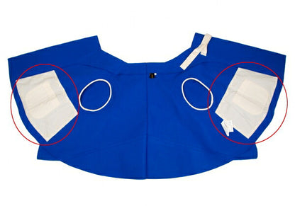 COMME des GARCONS 12AW Poly Felt 2D Jacket Blue Size XS