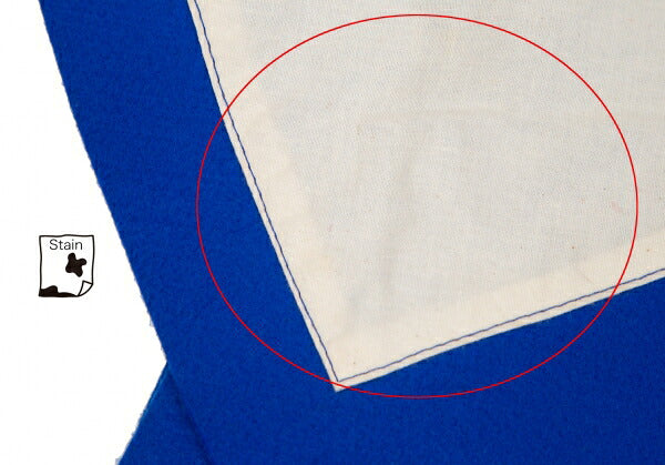 COMME des GARCONS 12AW Poly Felt 2D Jacket Blue Size XS