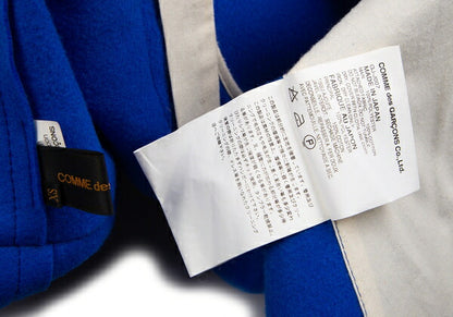 COMME des GARCONS 12AW Poly Felt 2D Jacket Blue Size XS