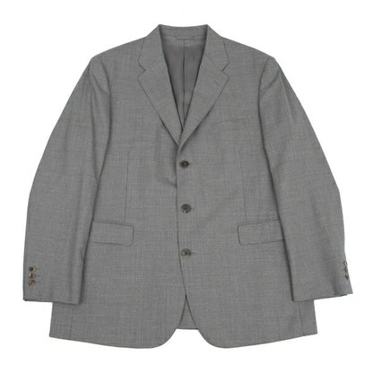 Papas Wool Notched Lapel 3-Button Jacket Gray Size 50L