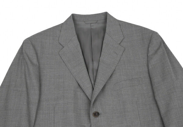 Papas Wool Notched Lapel 3-Button Jacket Gray Size 50L