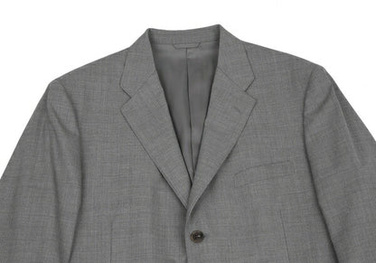 Papas Wool Notched Lapel 3-Button Jacket Gray Size 50L