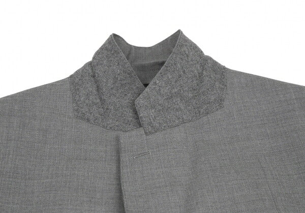 Papas Wool Notched Lapel 3-Button Jacket Gray Size 50L