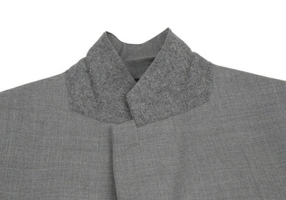 Papas Wool Notched Lapel 3-Button Jacket Gray Size 50L