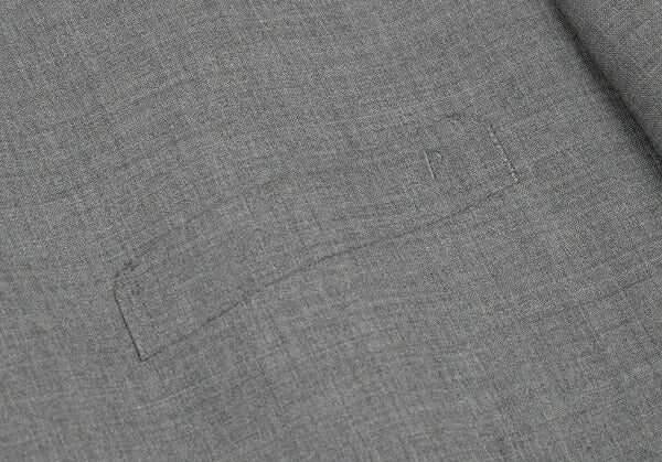 Papas Wool Notched Lapel 3-Button Jacket Gray Size 50L
