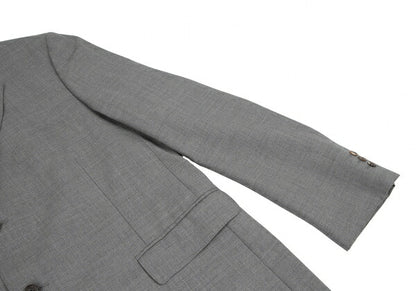 Papas Wool Notched Lapel 3-Button Jacket Gray Size 50L