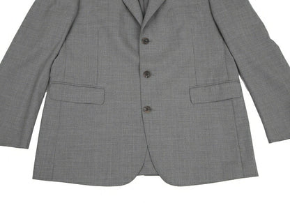 Papas Wool Notched Lapel 3-Button Jacket Gray Size 50L