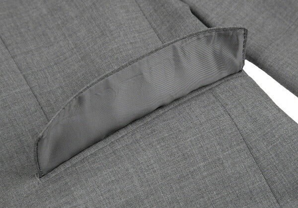 Papas Wool Notched Lapel 3-Button Jacket Gray Size 50L