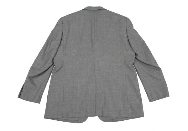 Papas Wool Notched Lapel 3-Button Jacket Gray Size 50L