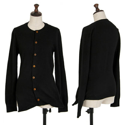 COMME des GARCONS Asymmetrical Hem Cardigan Black Size M