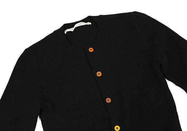 COMME des GARCONS Asymmetrical Hem Cardigan Black Size M