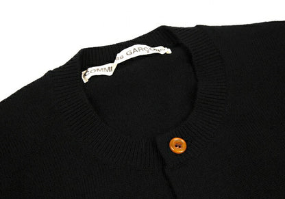 COMME des GARCONS Asymmetrical Hem Cardigan Black Size M