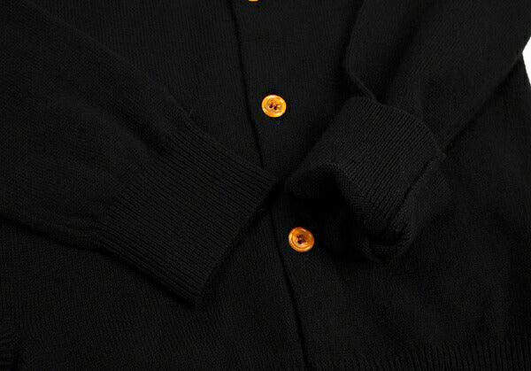 COMME des GARCONS Asymmetrical Hem Cardigan Black Size M