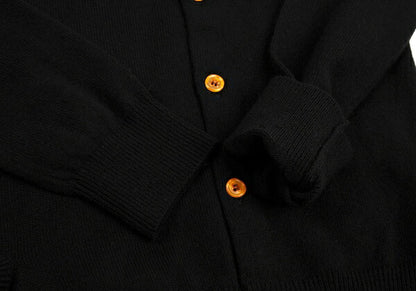 COMME des GARCONS Asymmetrical Hem Cardigan Black Size M