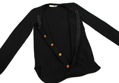 COMME des GARCONS Asymmetrical Hem Cardigan Black Size M