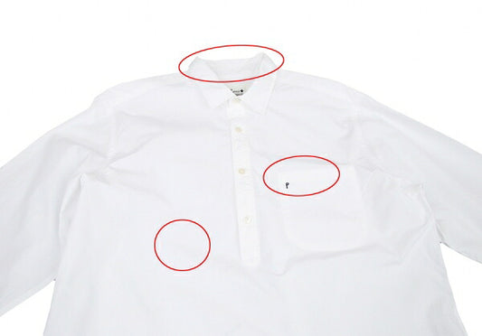 Papas Cotton Pullover Shirt White Size LL