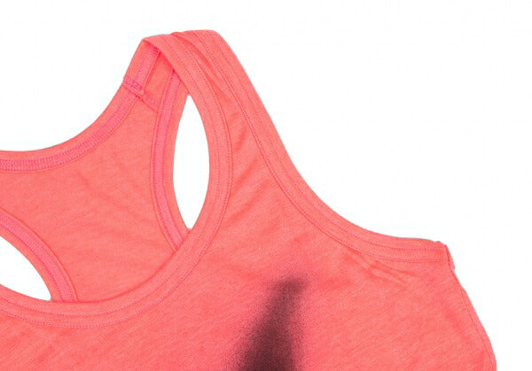 Yohji Yamamoto FEMME Spray Logo Print Tank Neon Pink Size 2