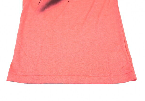Yohji Yamamoto FEMME Spray Logo Print Tank Neon Pink Size 2