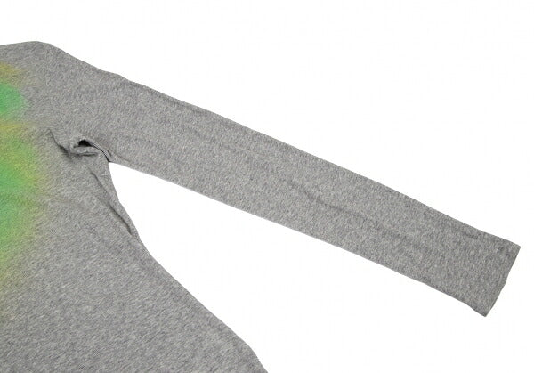 Yohji Yamamoto FEMME Sheer Spray Print Top Gray Size 2