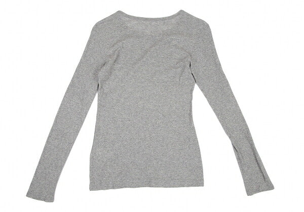 Yohji Yamamoto FEMME Sheer Spray Print Top Gray Size 2