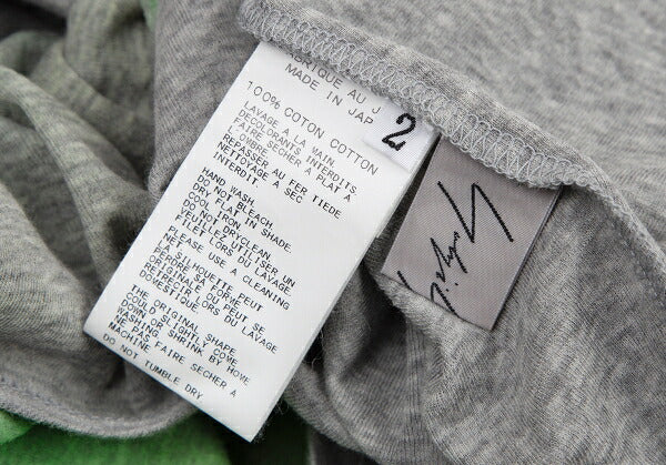 Yohji Yamamoto FEMME Sheer Spray Print Top Gray Size 2