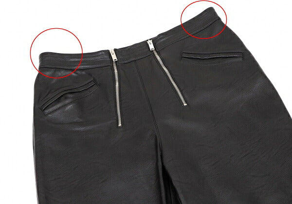 STELLA McCARTNEY Alter Nappa Leather Pants Black Size 46
