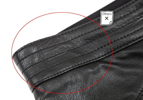STELLA McCARTNEY Alter Nappa Leather Pants Black Size 46