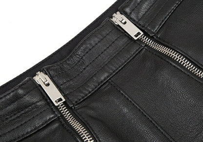 STELLA McCARTNEY Alter Nappa Leather Pants Black Size 46