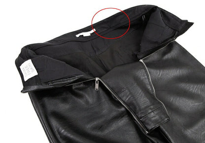 STELLA McCARTNEY Alter Nappa Leather Pants Black Size 46
