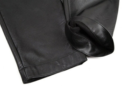 STELLA McCARTNEY Alter Nappa Leather Pants Black Size 46