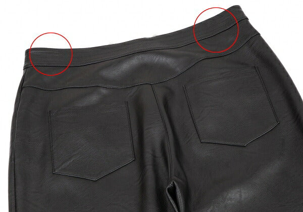 STELLA McCARTNEY Alter Nappa Leather Pants Black Size 46