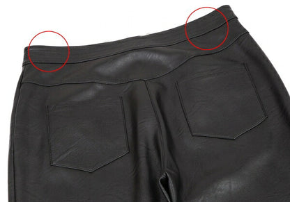 STELLA McCARTNEY Alter Nappa Leather Pants Black Size 46