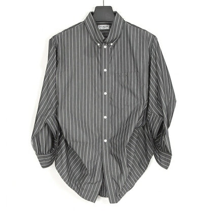 BALENCIAGA Twist Big Silhouette Button Down Gray Size 42