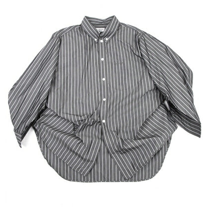 BALENCIAGA Twist Big Silhouette Button Down Gray Size 42