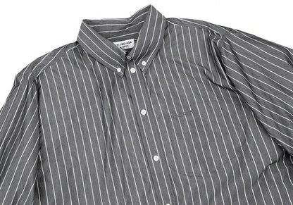 BALENCIAGA Twist Big Silhouette Button Down Gray Size 42